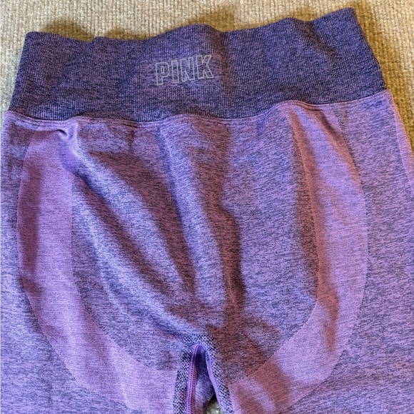 PINK Victoria's Secret Lavender Mesh Leggings 1510 - Picture 4 of 7